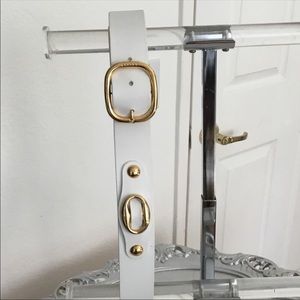 AUTHENTIC white Celine authentic belt